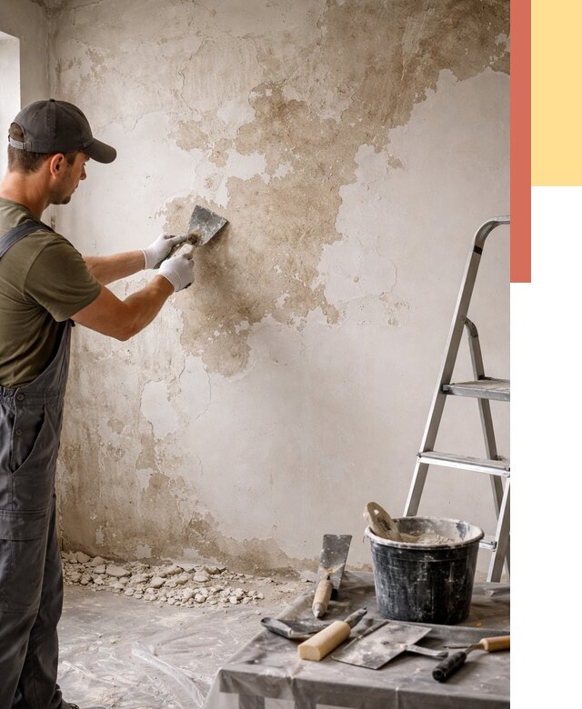 Снятие старой шпаклевки в Богородицке от 1977 руб. — быстро и недорого | ОТДЕЛОЧНИК-Бгд