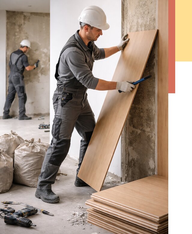 Демонтаж стеновых панелей в Богородицке от 3740 руб. за м² быстро и недорого | ОТДЕЛОЧНИК-Бгд