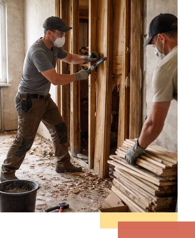 Демонтаж деревянных перегородок в Богородицке быстро и аккуратно