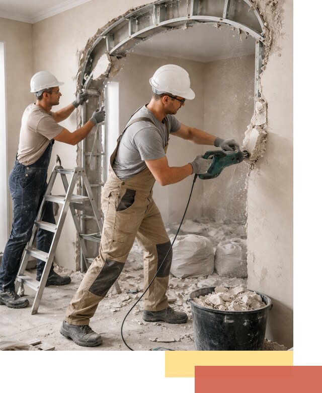 Демонтаж гипсокартонной арки в Богородицке быстро и аккуратно