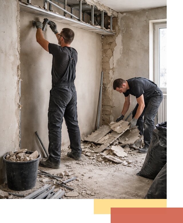 Демонтаж короба из гипсокартона в Богородицке быстро и аккуратно