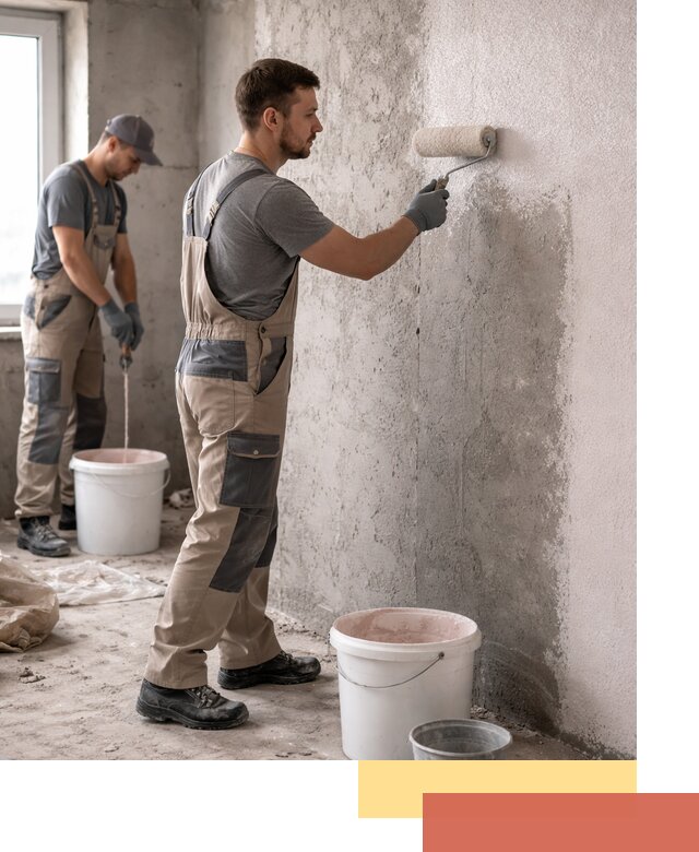 Нанесение бетоноконтакта на стены в Богородицке для последующей отделки