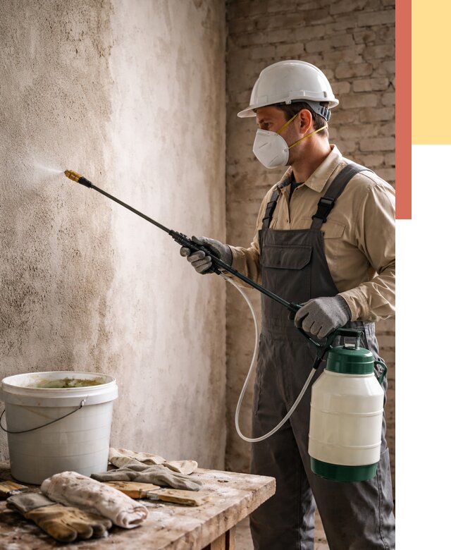 Антисептическая обработка стен в Богородицке от 1282 руб. — быстро и недорого | ОТДЕЛОЧНИК-Бгд