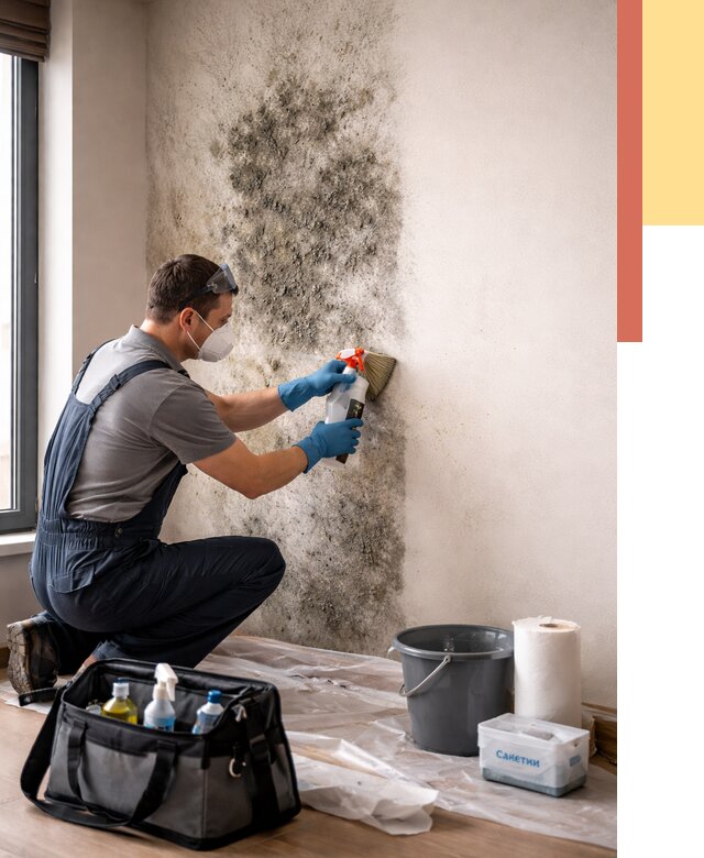 Удаление плесени со стен в Богородицке от 2297 руб. — быстро и недорого | ОТДЕЛОЧНИК-Бгд