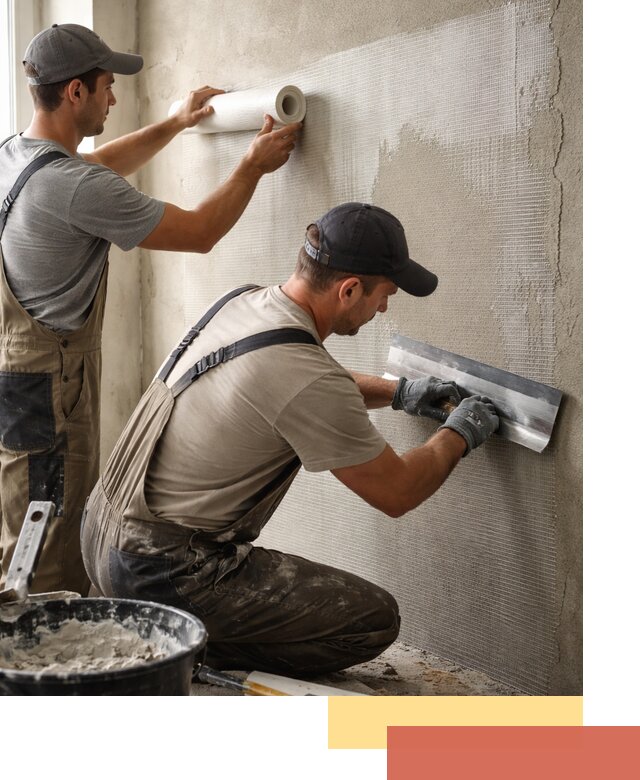 Армирование стен стеклосеткой в Богородицке для прочной отделки