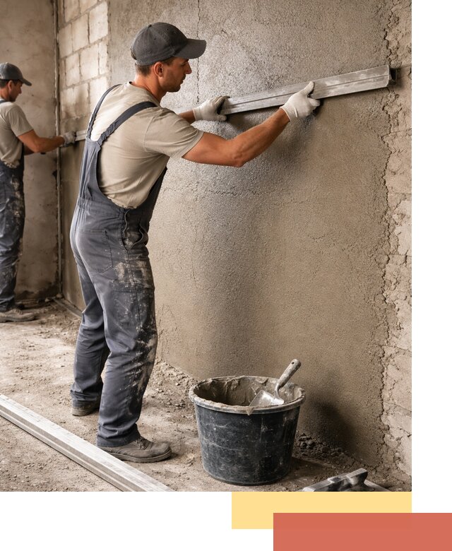 Штукатурка стен цементно-песчаная в Богородицке профессионально