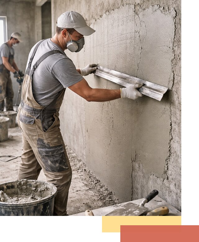 Штукатурка бетонных стен в Богородицке качественно и долговечно