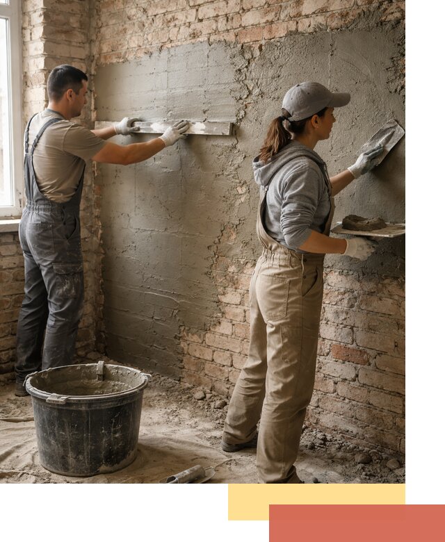 Штукатурка кирпичных стен в Богородицке — качественно и надежно