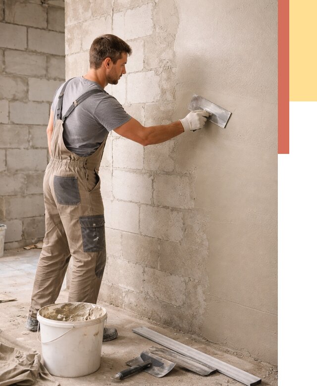 Штукатурка стен из газобетона в Богородицке от 2244 руб./м2 — быстро и недорого | ОТДЕЛОЧНИК-Бгд