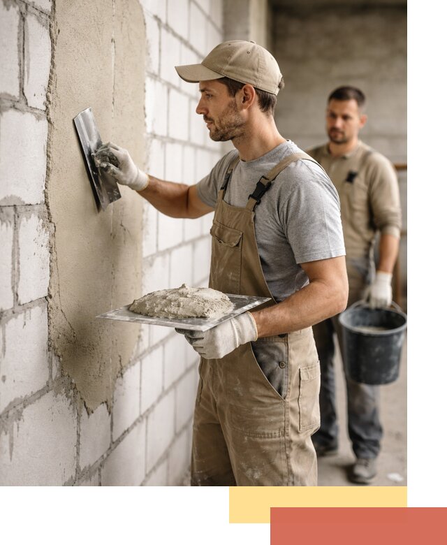 Штукатурка стен из газобетона в Богородицке под ключ