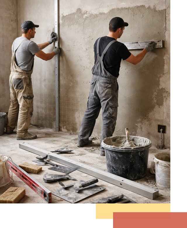 Профессиональная штукатурка стен под плитку в Богородицке