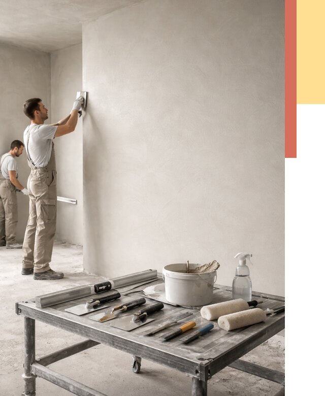 Штукатурка стен под покраску в Богородицке от 4809 руб./м² — качественно и недорого | ОТДЕЛОЧНИК-Бгд