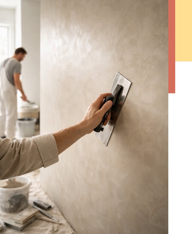 Венецианская штукатурка в Богородицке от 3740 руб/м² — нанесение стен под ключ | ОТДЕЛОЧНИК-Бгд