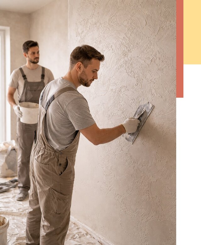 Фактурная штукатурка стен в Богородицке от 4488 руб./м² — заказать под ключ | ОТДЕЛОЧНИК-Бгд