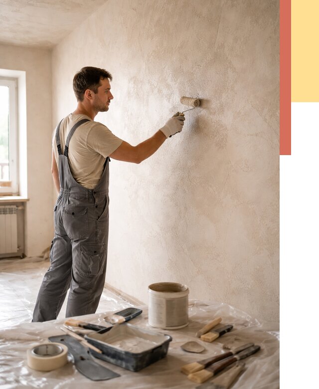 Нанесение лессирующей краски по декоративке в Богородицке от 1870 руб. | ОТДЕЛОЧНИК-Бгд