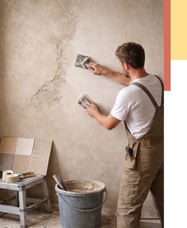 Ремонт декоративной штукатурки в Богородицке от 4809 руб. под ключ | ОТДЕЛОЧНИК-Бгд