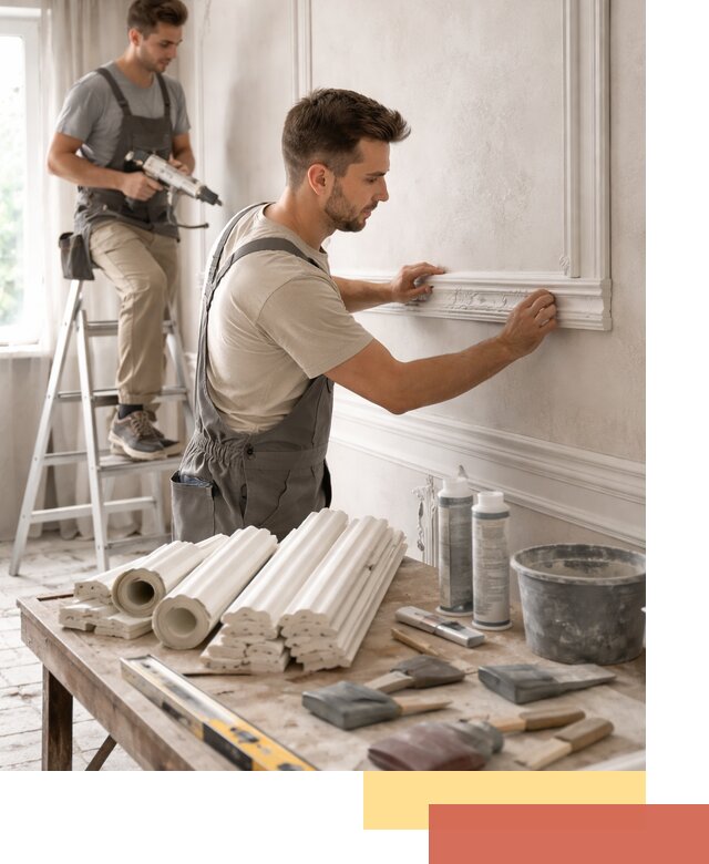 Монтаж лепнины на стены в Богородицке профессионально и качественно