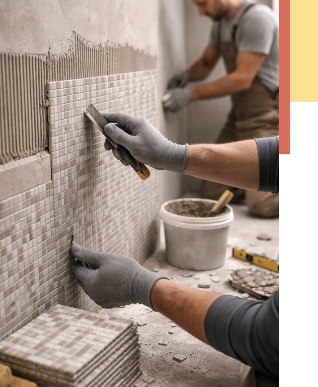 Облицовка стен мозаикой в Богородицке от 3420 руб/м2 — укладка мозаики на стены | ОТДЕЛОЧНИК-Бгд