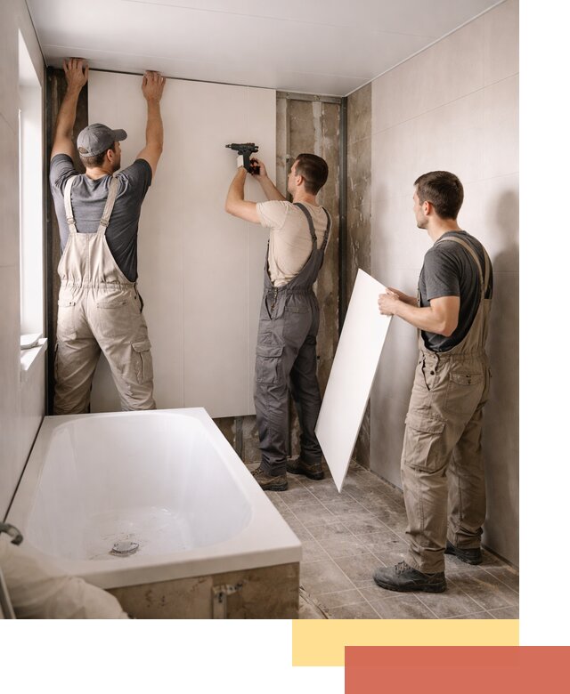 Отделка ванной панели ПВХ профессионально в Богородицке