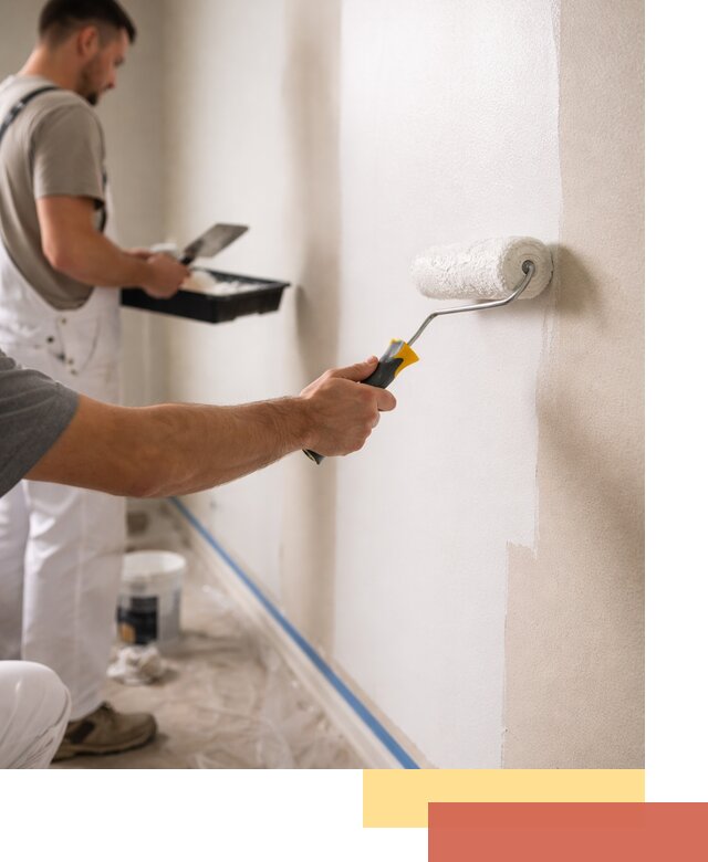 Покраска стен акриловой краской профессионально в Богородицке