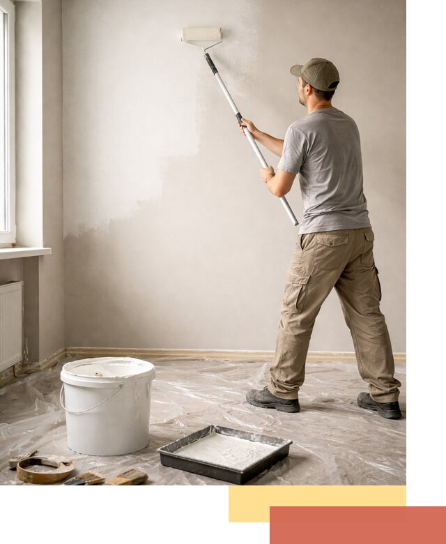 Покраска стен латексной краской в Богородицке качественно и быстро