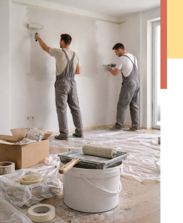 Покраска стен в квартире в Богородицке от 2672 руб/м2 — быстро и недорого | ОТДЕЛОЧНИК-Бгд