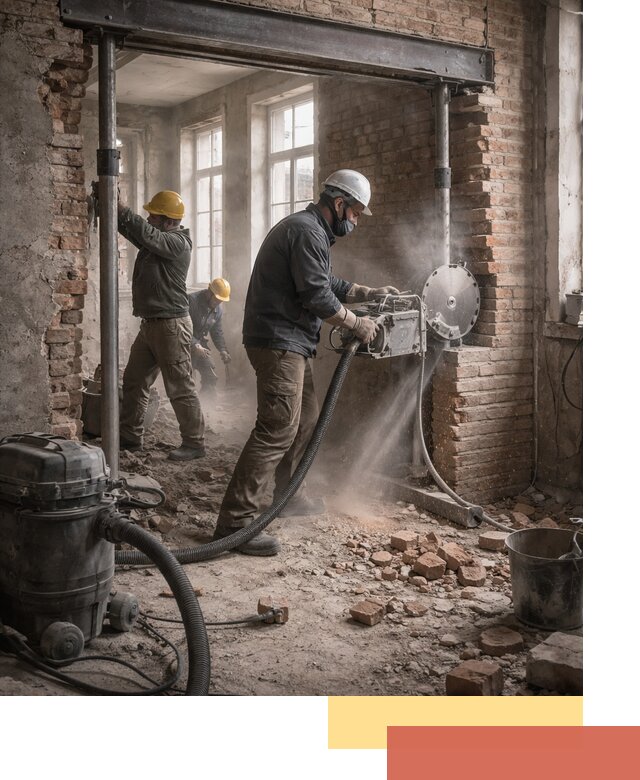 Прорезка проема в стене под дверной или оконный проем в Богородицке