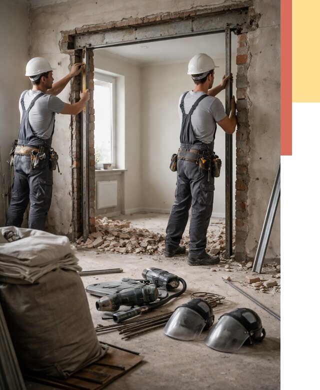 Расширение дверного проема в Богородицке от 13358 руб. под ключ | ОТДЕЛОЧНИК-Бгд