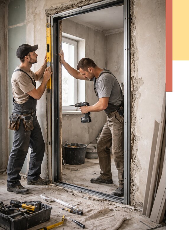 Закладка дверного проема в Богородицке от 3740 руб. — быстро и недорого | ОТДЕЛОЧНИК-Бгд