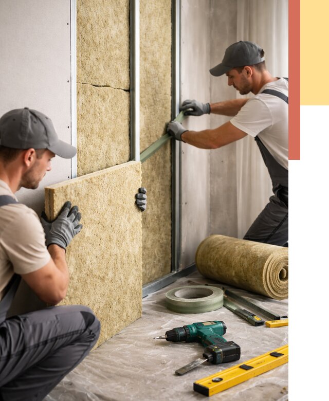 Шумоизоляция стен в Богородицке под ключ от 1977 руб. | ОТДЕЛОЧНИК-Бгд