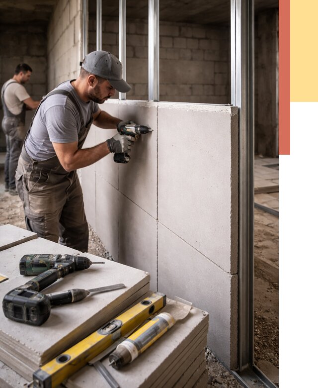 Кладка влагостойких перегородок ПГП в Богородицке от 1282 руб. под ключ | ОТДЕЛОЧНИК-Бгд