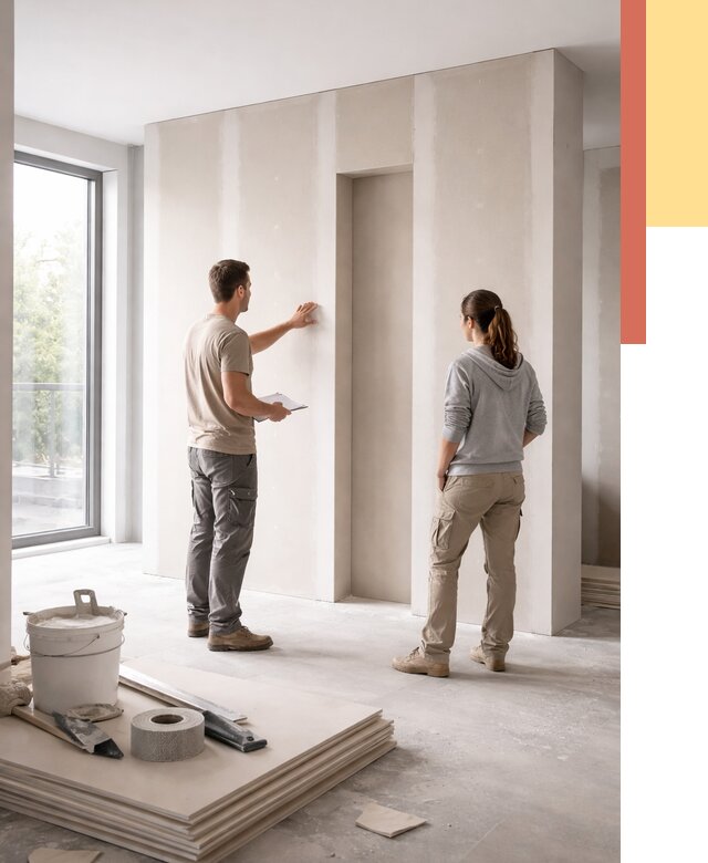 Зонирующая перегородка из гипсокартона в Богородицке от 2992 руб. под ключ | ОТДЕЛОЧНИК-Бгд