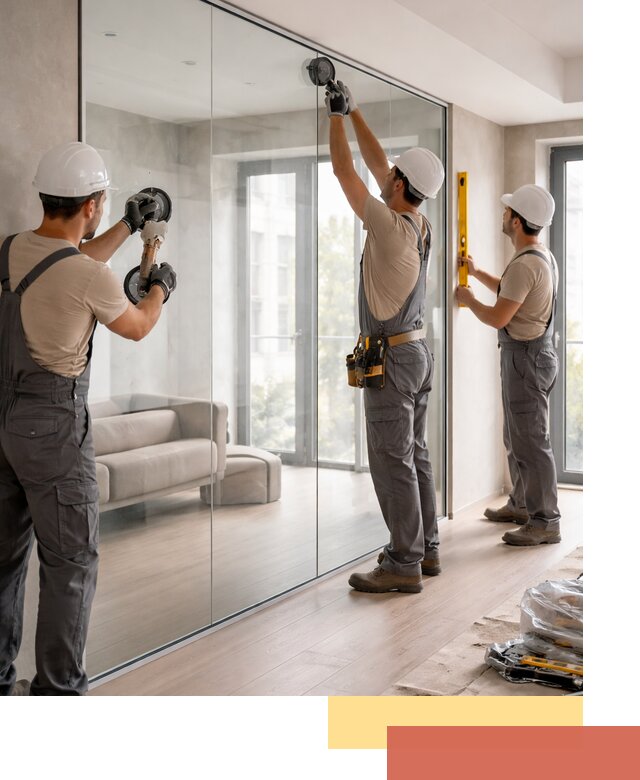 Перегородки из закаленного стекла в Богородицке для офисов и квартир