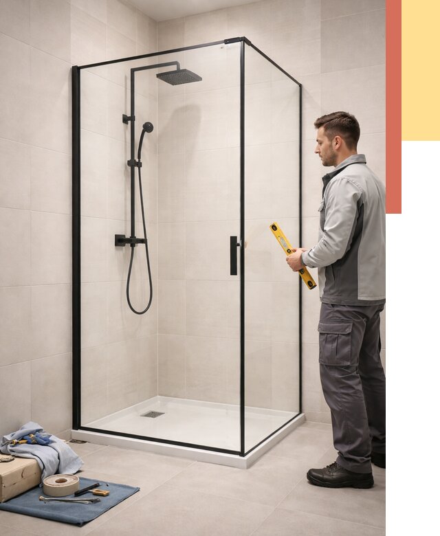 Стеклянные перегородки для душа в Богородицке от 13358 руб. | Монтаж под ключ — ОТДЕЛОЧНИК-Бгд