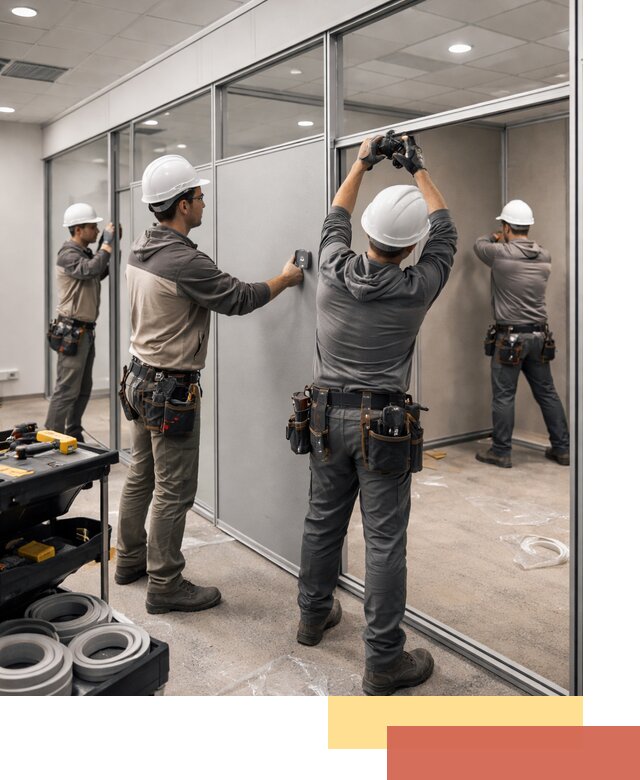 Мобильные офисные перегородки под ключ в Богородицке