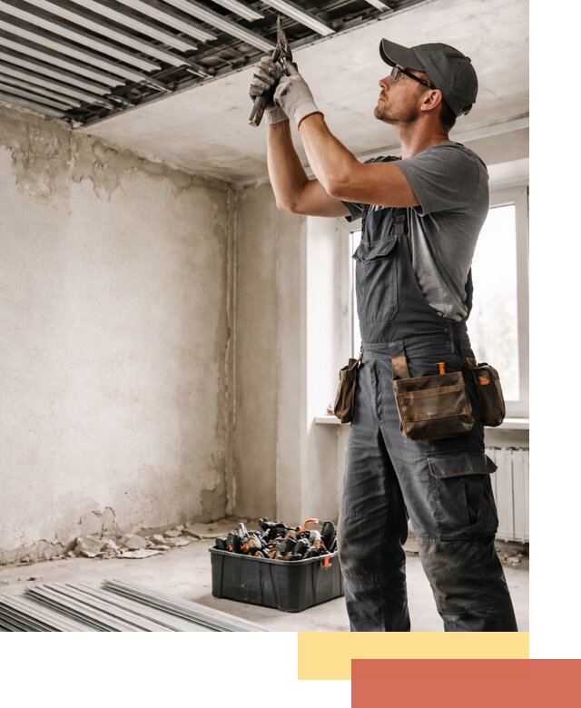 Демонтаж реечного потолка в Богородицке быстро и аккуратно