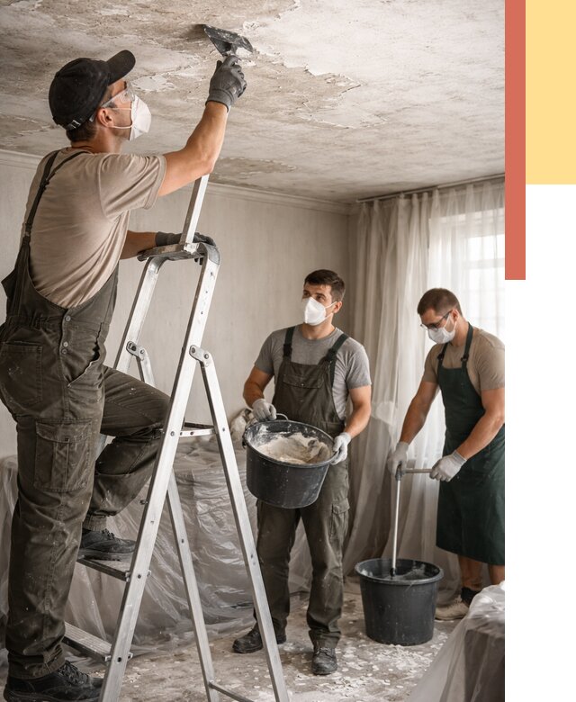 Удаление побелки с потолка в Богородицке от 2672 руб. быстро и недорого | ОТДЕЛОЧНИК-Бгд