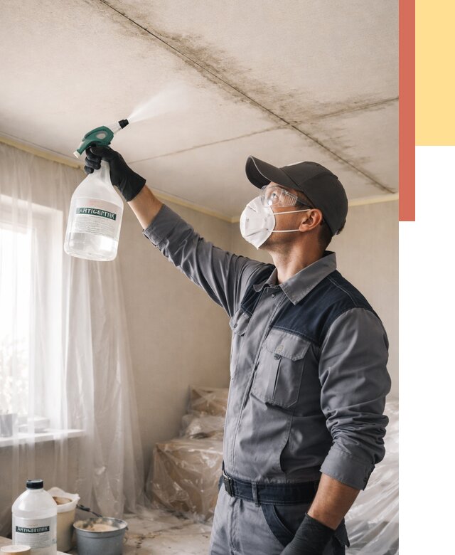 Антисептическая обработка потолка в Богородицке от 2672 руб. | ОТДЕЛОЧНИК-Бгд