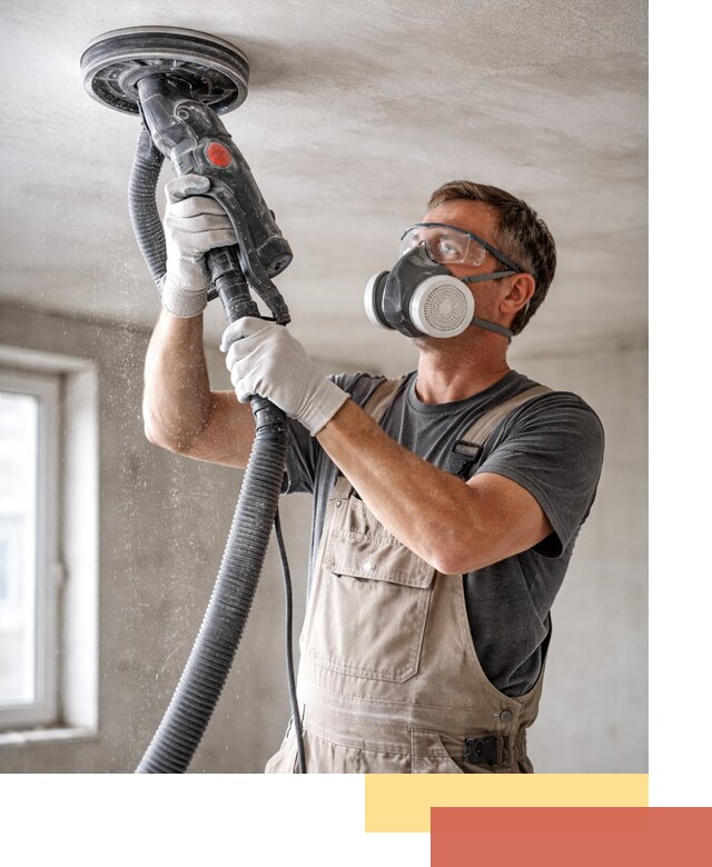 Шлифовка потолка в Богородицке — качественная подготовка под отделку