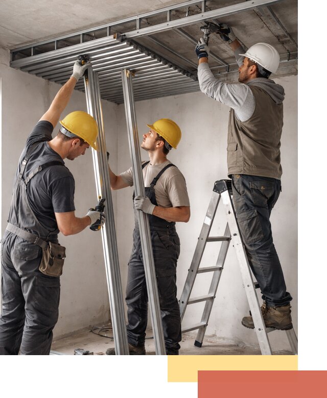 Монтаж реечного потолка под ключ в Богородицке