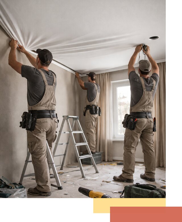 Монтаж матового натяжного потолка в Богородицке качественно и быстро