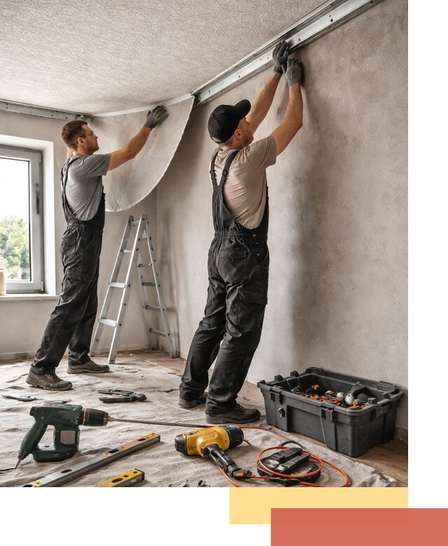 Монтаж фактурного натяжного потолка в Богородицке качественно и быстро