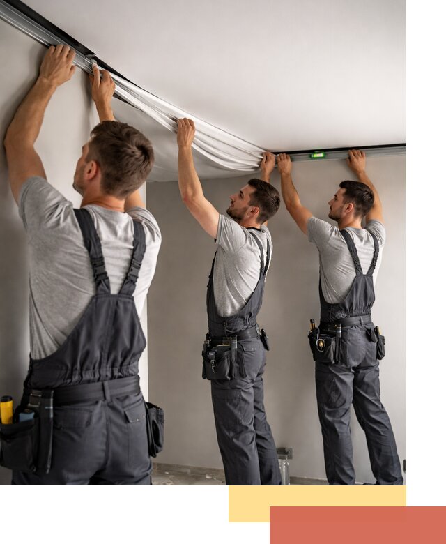 Теневые натяжные потолки в Богородицке: монтаж и отделка быстро и качественно