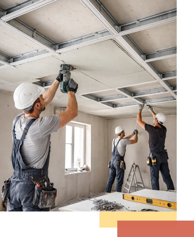 Кессонный потолок из гипсокартона под ключ в Богородицке