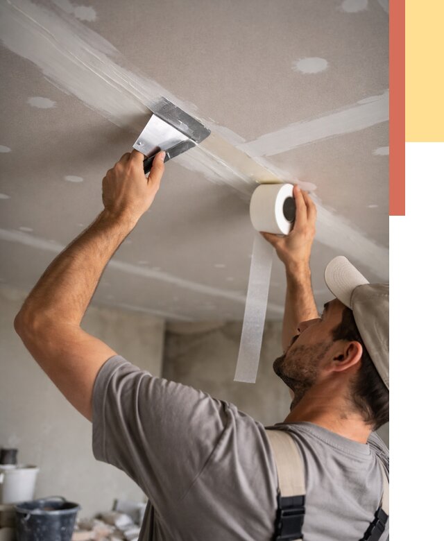 Обработка швов потолка ГКЛ в Богородицке от 8015 руб. под ключ | ОТДЕЛОЧНИК-Бгд