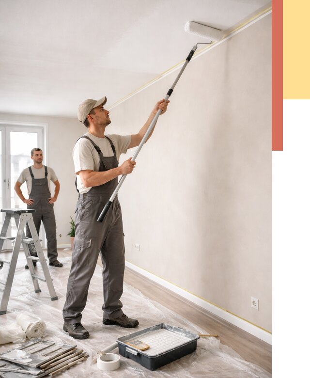 Покраска потолка из гипсокартона в Богородицке от 4809 руб./м2 — услуги под ключ | ОТДЕЛОЧНИК-Бгд