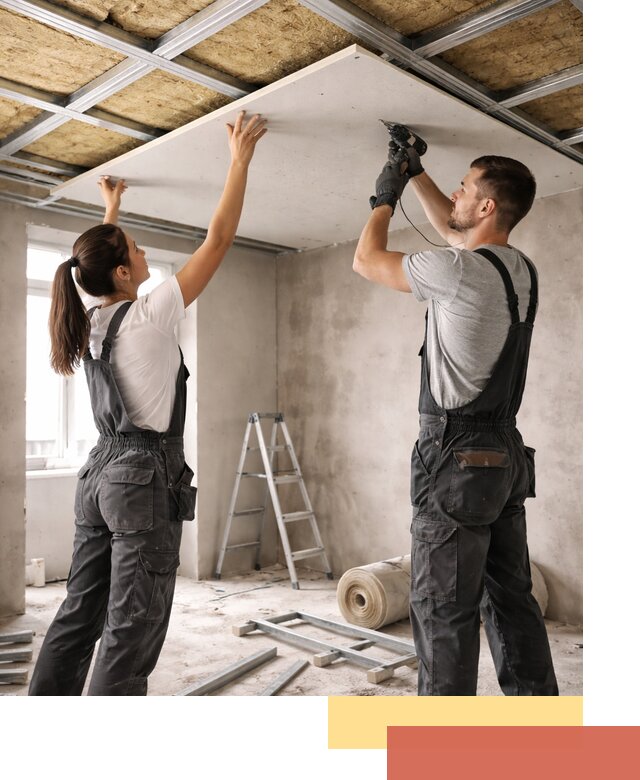 Звукоизоляция потолка из ГКЛ в Богородицке профессионально и надежно