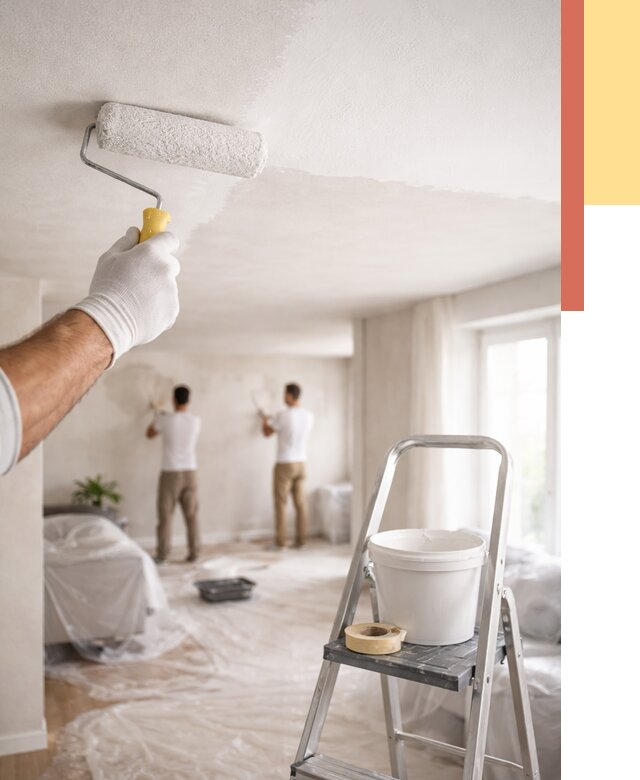 Покраска потолка акриловой краской в Богородицке от 2672 руб. | ОТДЕЛОЧНИК-Бгд