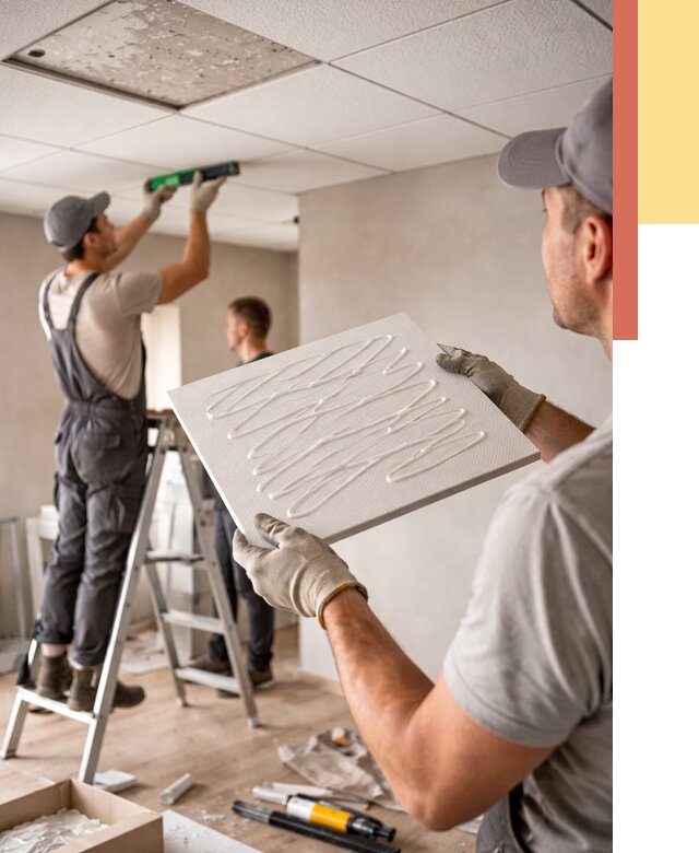 Монтаж потолочной плитки в Богородицке от 4809 руб. — быстро и недорого | ОТДЕЛОЧНИК-Бгд