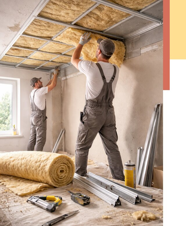 Утепление потолка в Богородицке от 7694 руб/м2 — недорого, быстро, под ключ | ОТДЕЛОЧНИК-Бгд